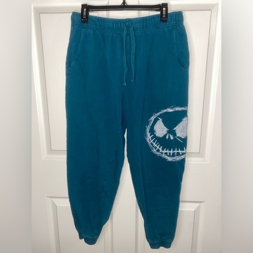 Disney Unisex Teal Blue Lounge Pants, Sweatpants, Nightmare Before Christmas